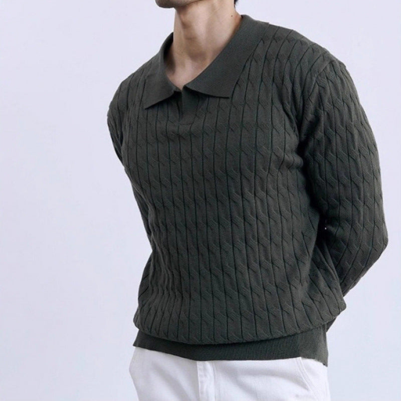 Mens Casual Comfortable Pullover Sweater