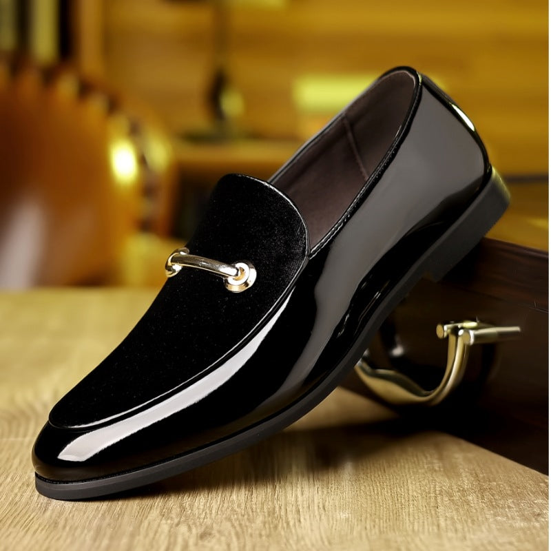 Men's Formal Pointed-Toe Business Shoes with Buckle