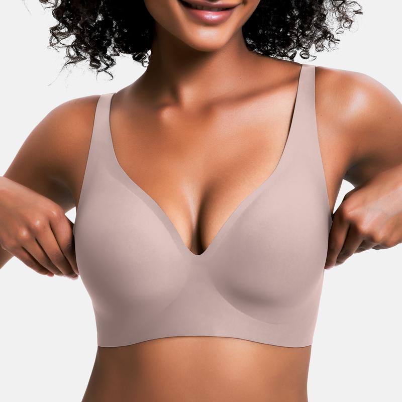 SculptEase™ – Sujetador con realce y comodidad sin aros y escote pronunciado en V
