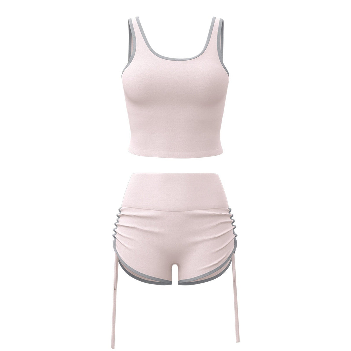 New-style Sports Set With Built-in Padded Bra, High-support Fitness And Yoga Wear For Women