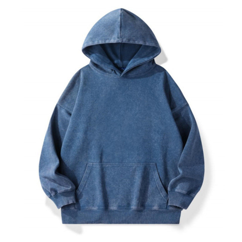 Combed Velvet Cotton Hooded Sweater