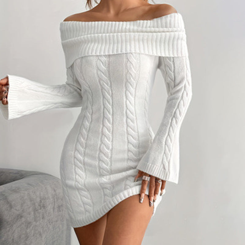 Vestido ajustado sin hombros para mujer