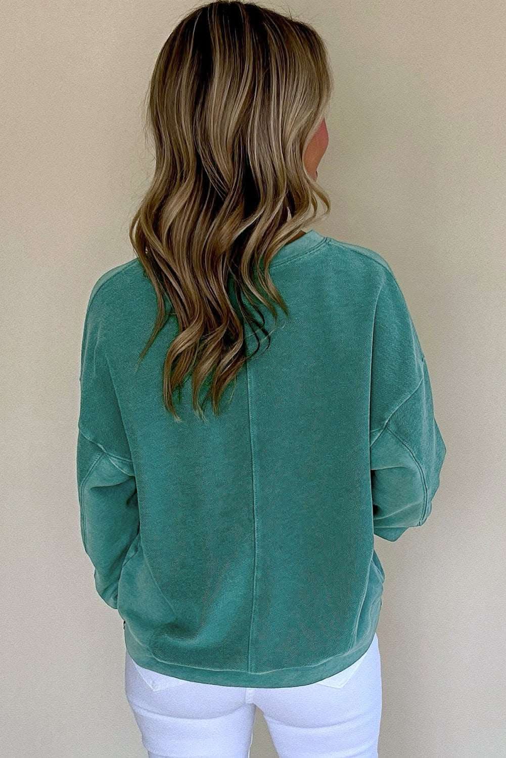 Love Salve Drop Shoulder Sweatshirt — Soft Polyester Cotton Blend