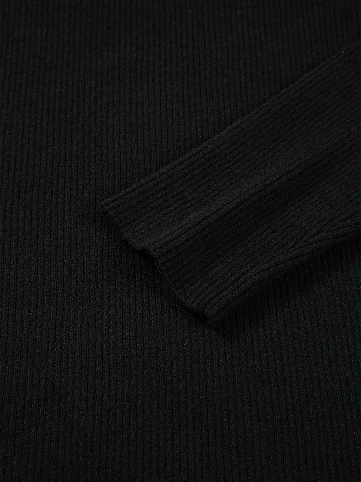 Ribbed Knit Cold Shoulder Sweater