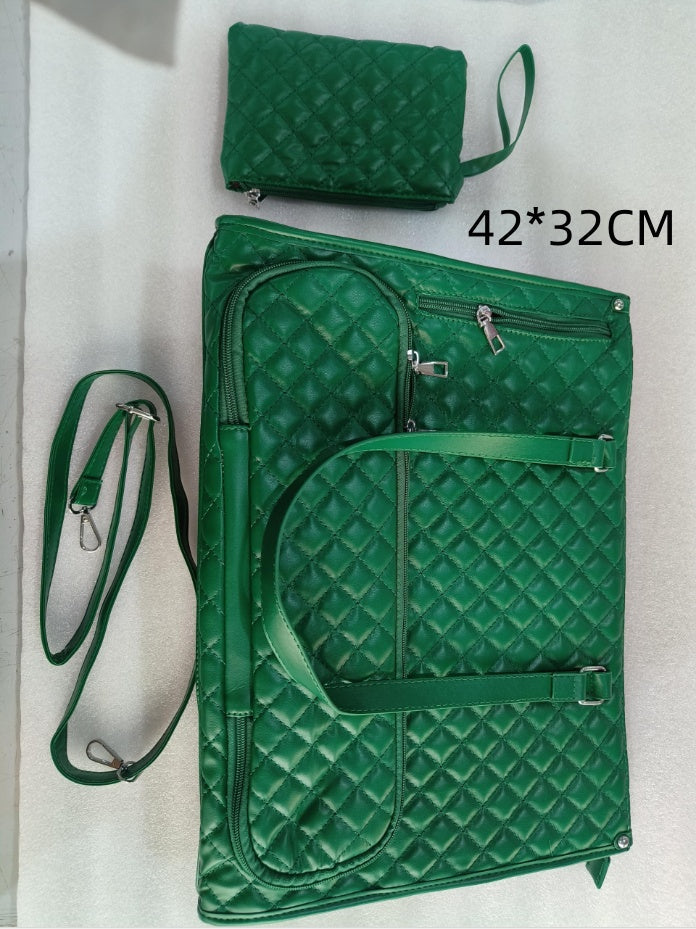 Women's Quilted Laptop Bag with Matching Crossbody