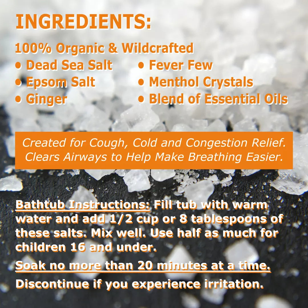 28 - Dr. Cole's Organic Cough Cold Congestion Bath Salts