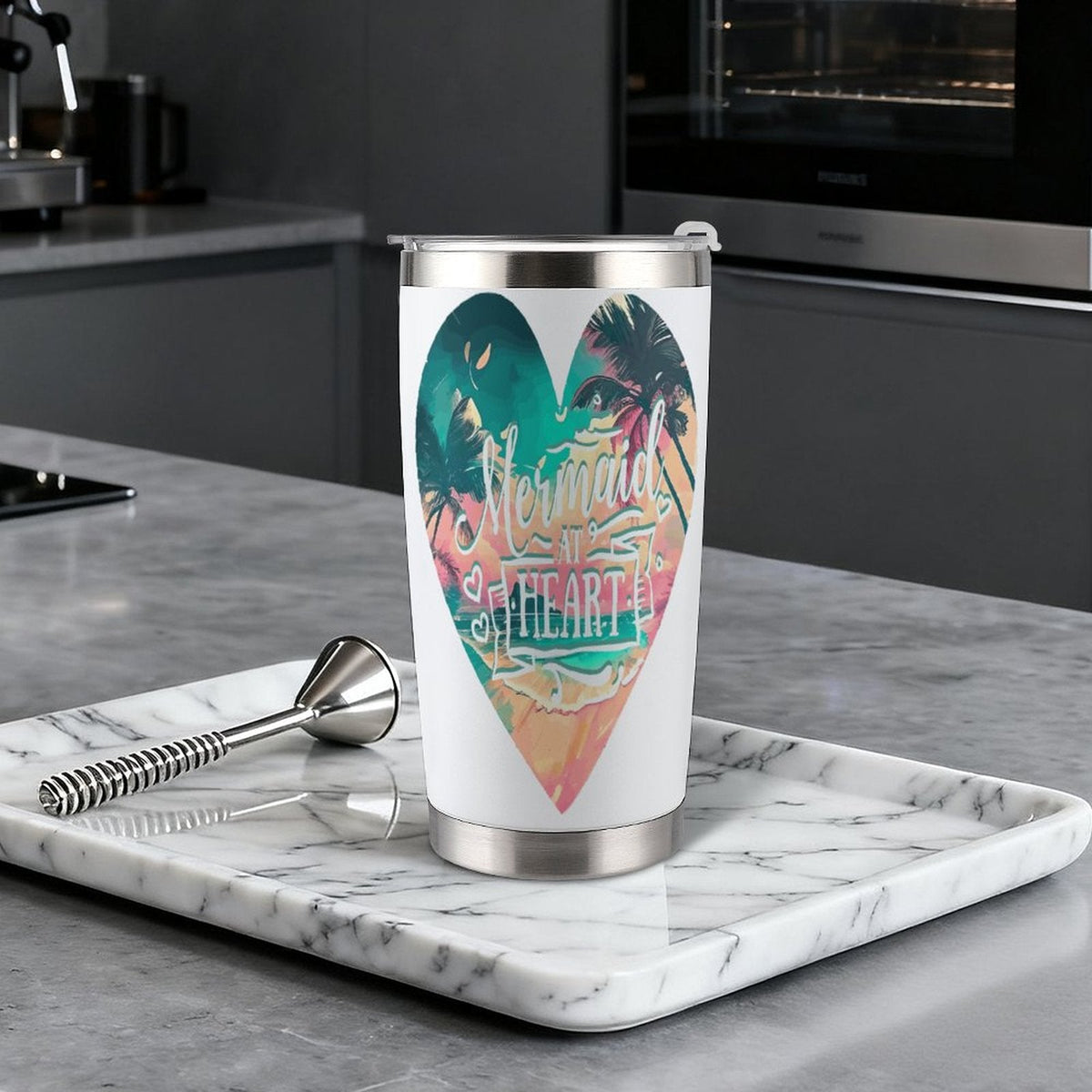Mermaid at Heart 20oz Stainless Steel Travel Mug