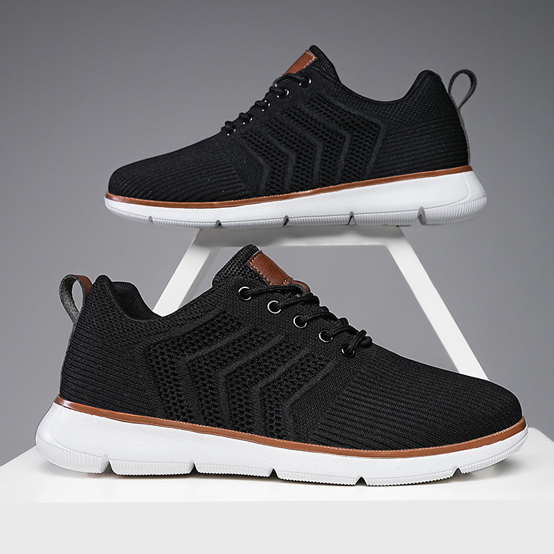 Men's Casual Lace-Up Mesh Walking Sneakers