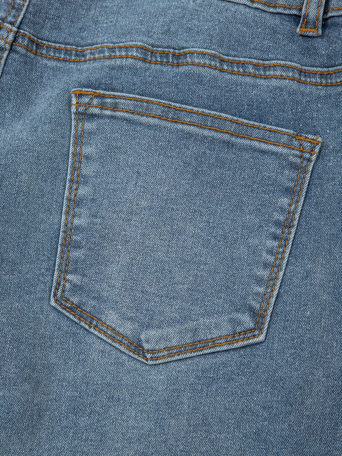 High-Waisted Flare Jeans with Seam Detail