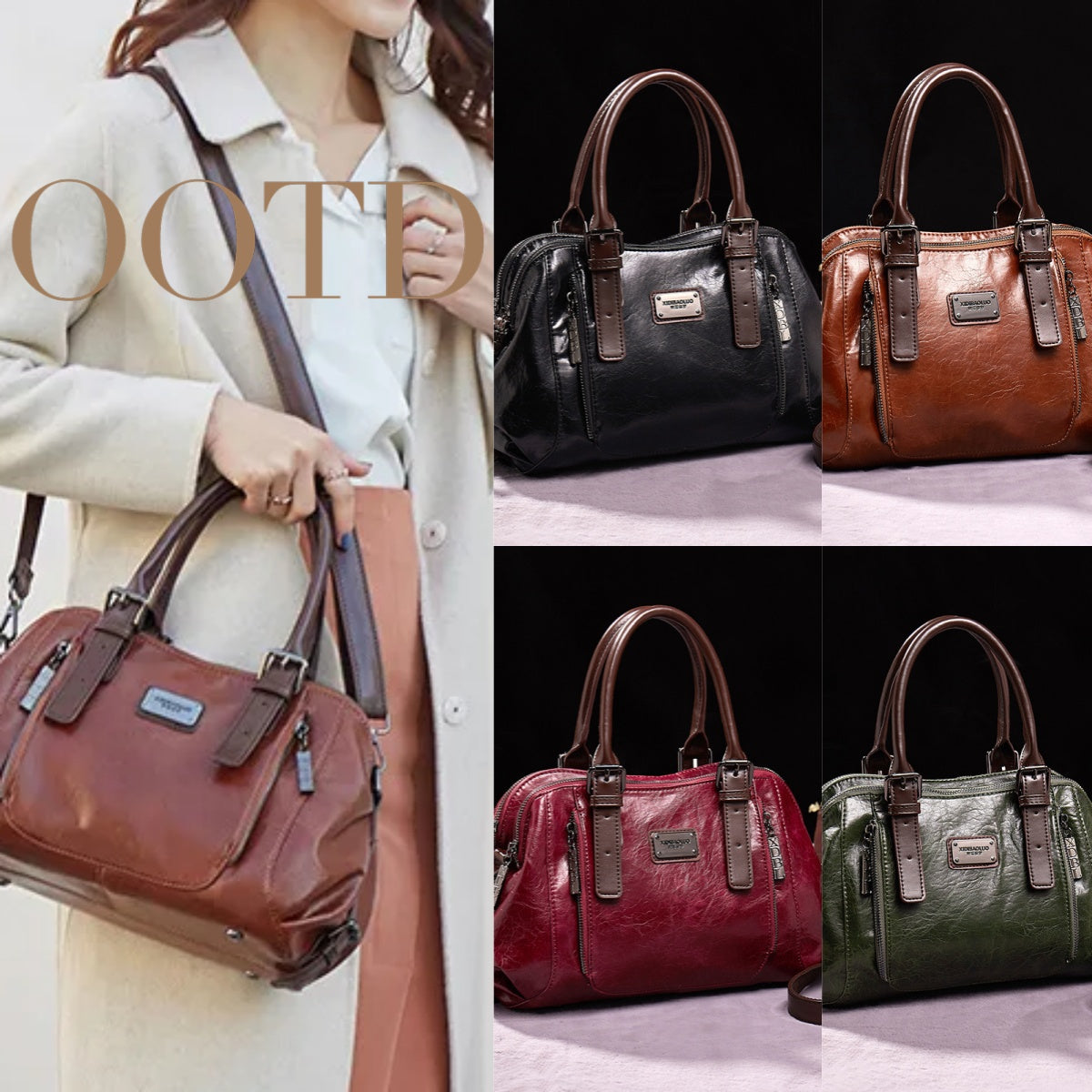 Women's Genuine Leather Crossbody Bag