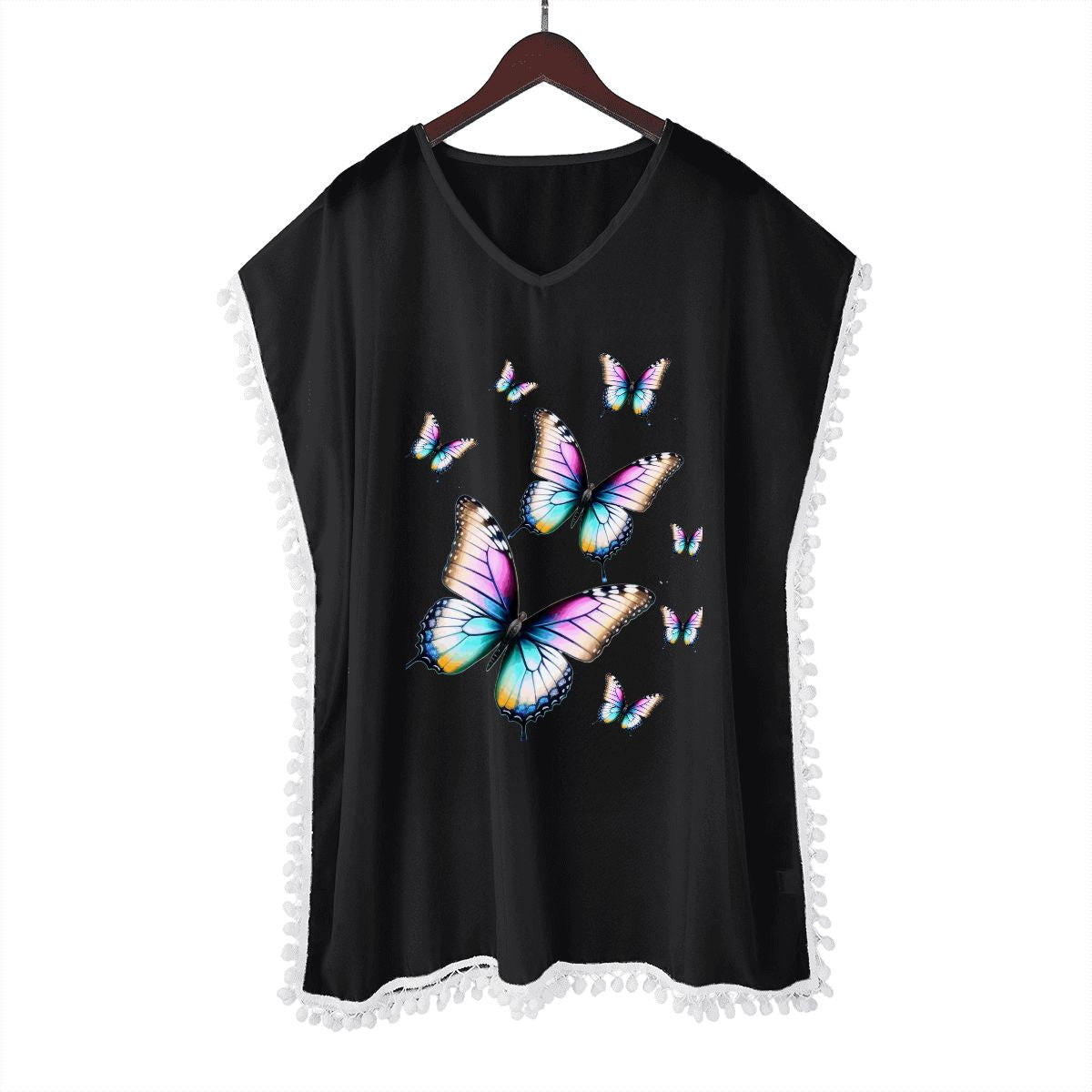 Women's Beautiful Butterflies Chiffon Beach Coverup
