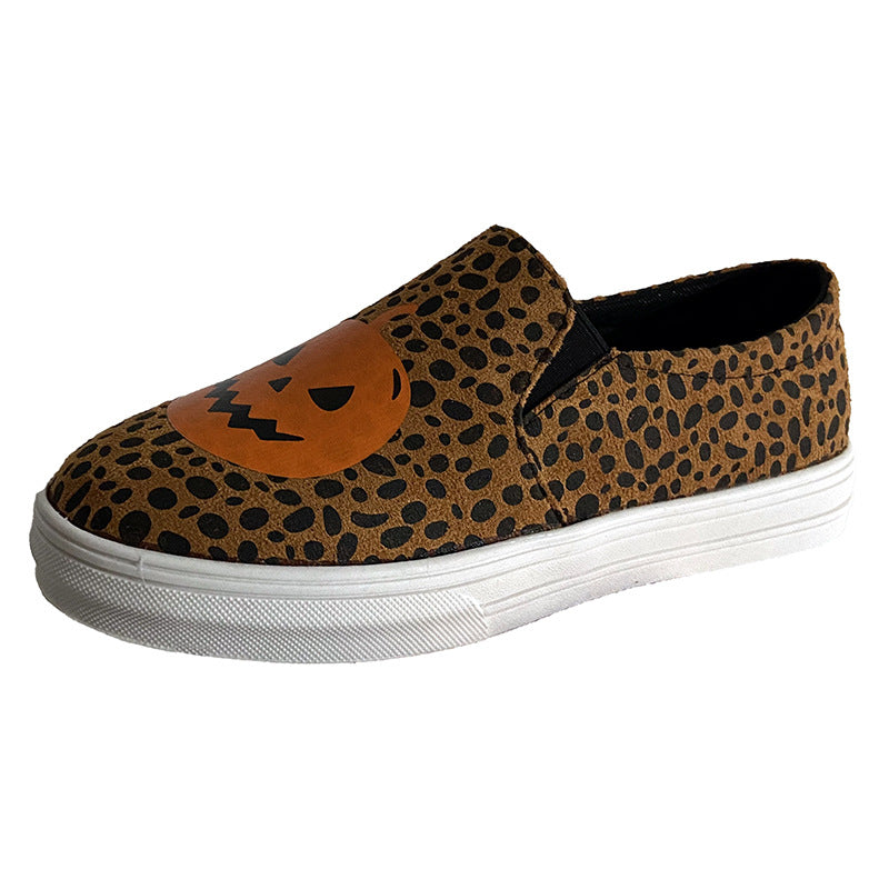 Halloween Bat Canvas Flat Shoes