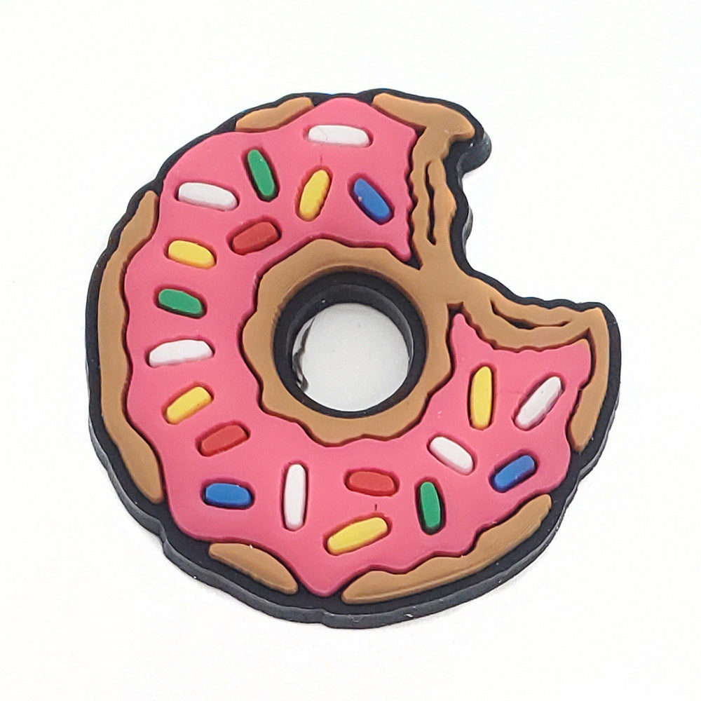 Cartoon Food Hole Shoes Shoe Ornament Shoe Buckle PVC Eva Sandals Decorative Accessories