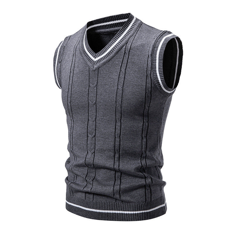 AutumnWinter New Mens Fashionable Trendy Vest Sweater Knitwear
