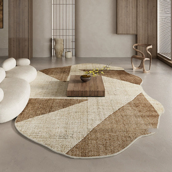Retro Wabi-Sabi Style Soft Blanket Thickened Soundproof Carpet Easy-to-Care-For Rug