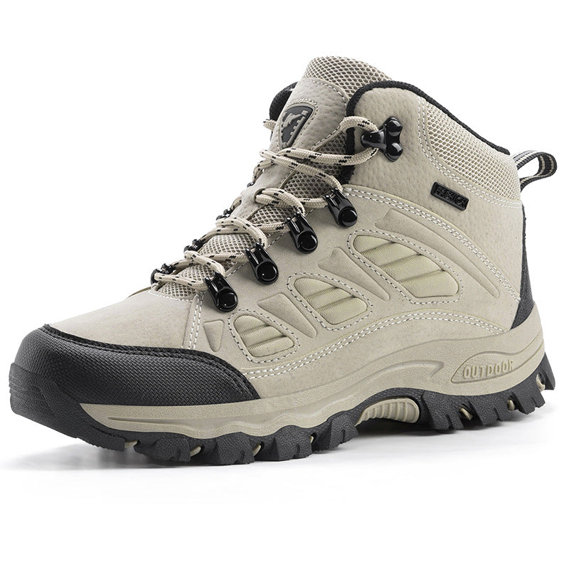 Couple's High-top Breathable Waterproof Non-slip Camping Leisure Mountaineering Shoes