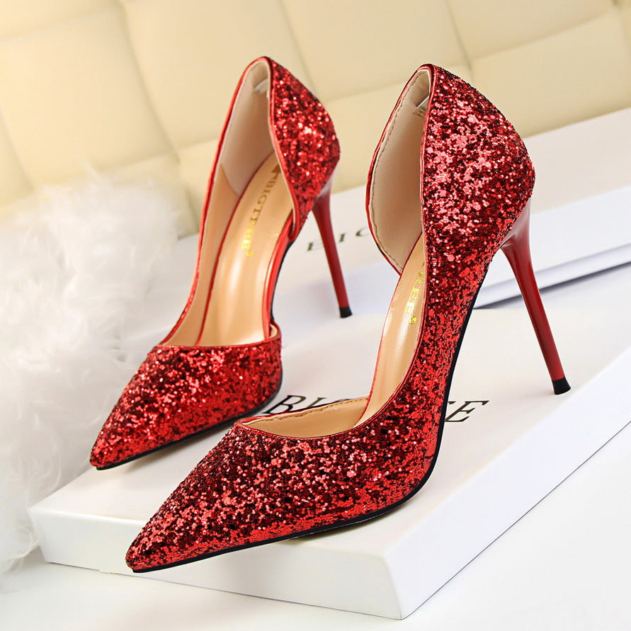 Women's Sequin Stiletto Heels