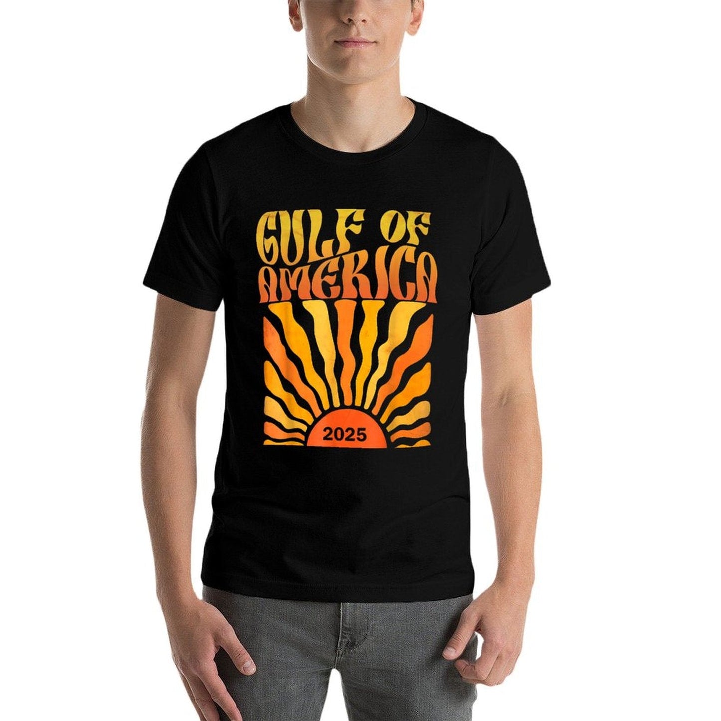 Retro Vintage Gulf Of US America 2025 American Gifts Odor-resistant T-Shirt