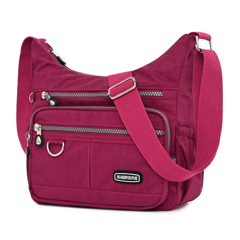 Nylon Womens Water-resistant Crossbody Bag