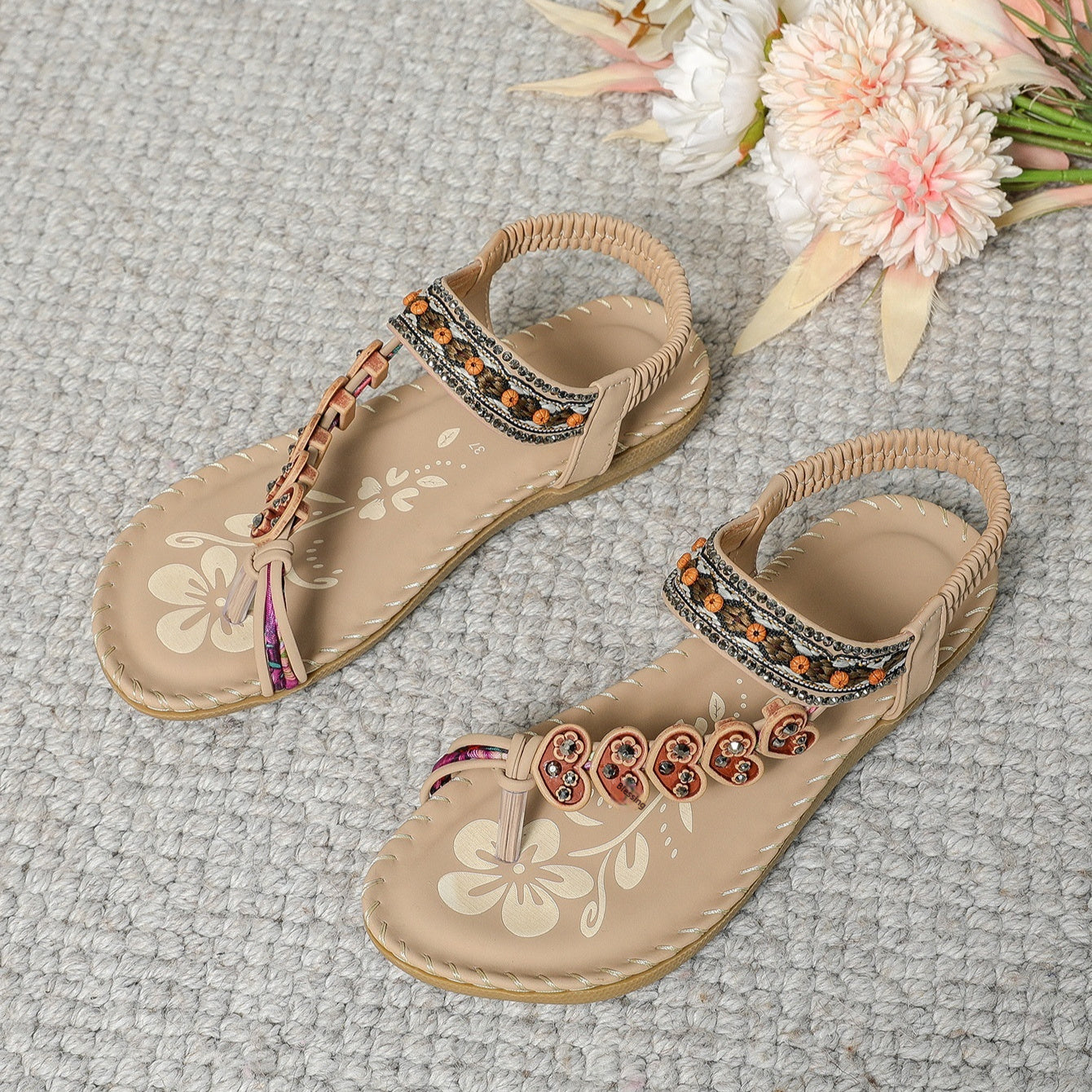Women's Bohemian Beach Flat Sandals