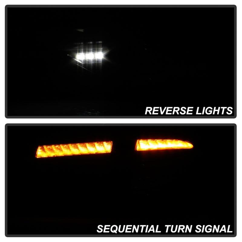 Spyder 08-14 Subaru Impreza WRX Hatchback Luces traseras LED Señal secuencial Humo negro ALT-YD-SI085D-SEQ-BSM