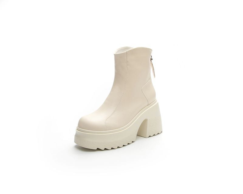 Platform British-style Women's Ankle Boots