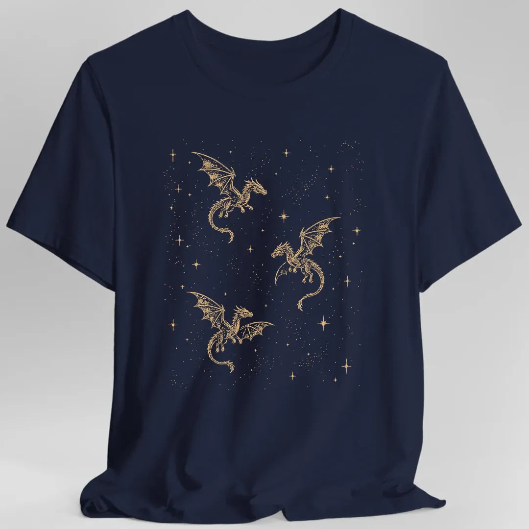 Celestial Dragons and Stars T-Shirt