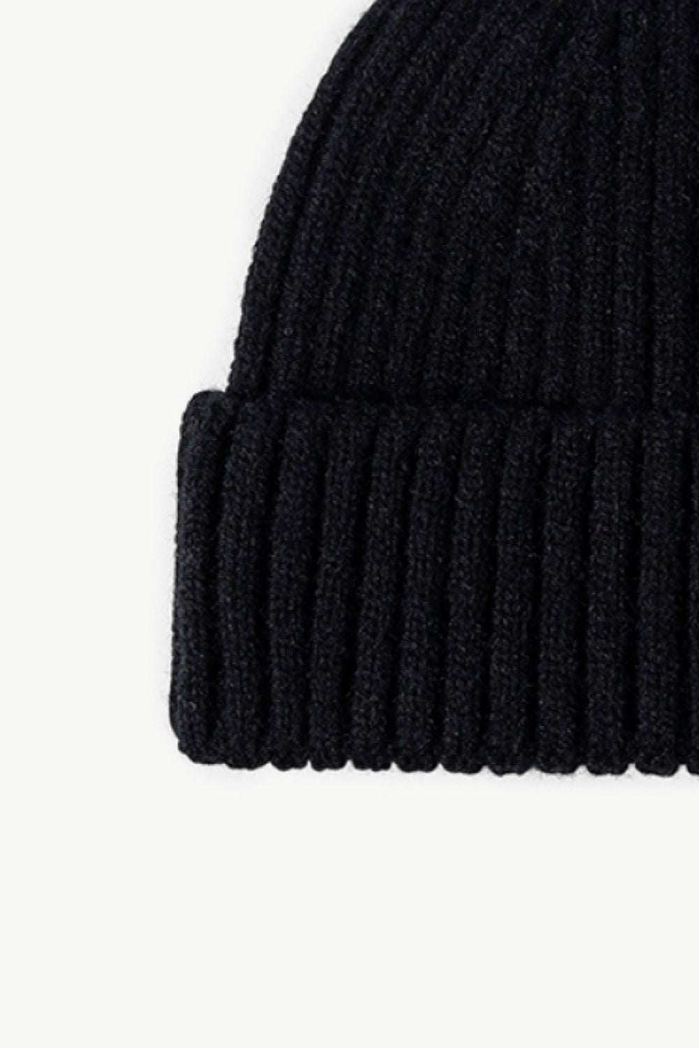 Gorro de punto de canalé