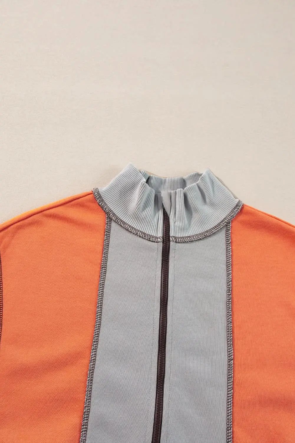 Love Salve Colorblock Half Zip Sweatshirt — Cozy Fit Women's