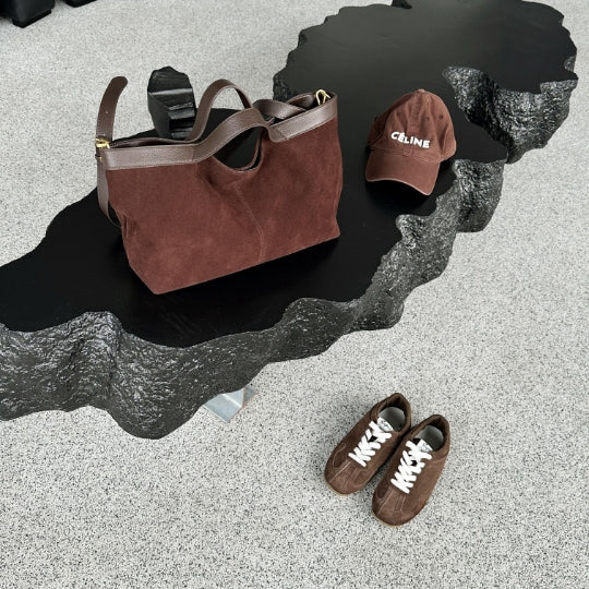 Matte Leather Simple Tote Bag Travel Bag