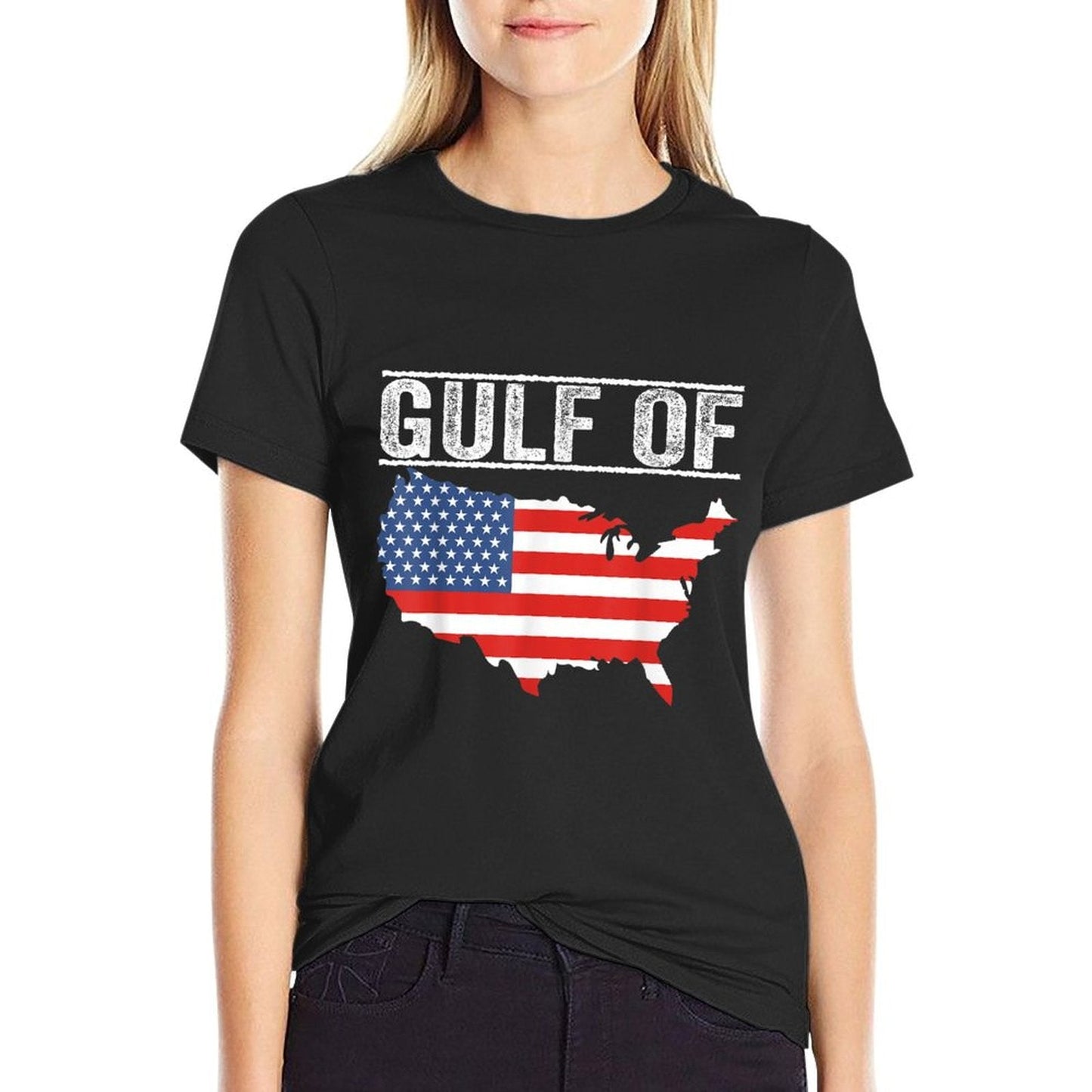 Gulf of USA America Funny USA Flag Affordable Price T-Shirt