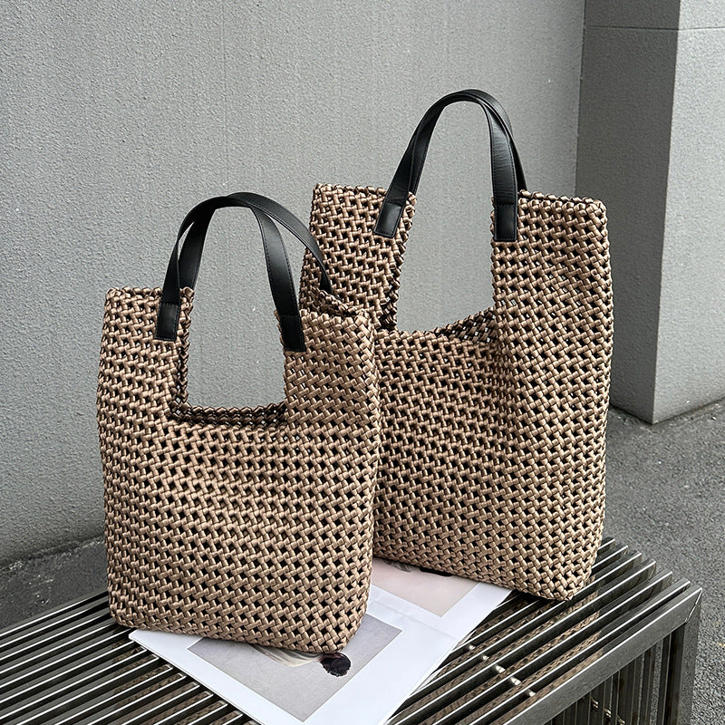 Hand-Woven Slouchy Travel Tote Travel Bag
