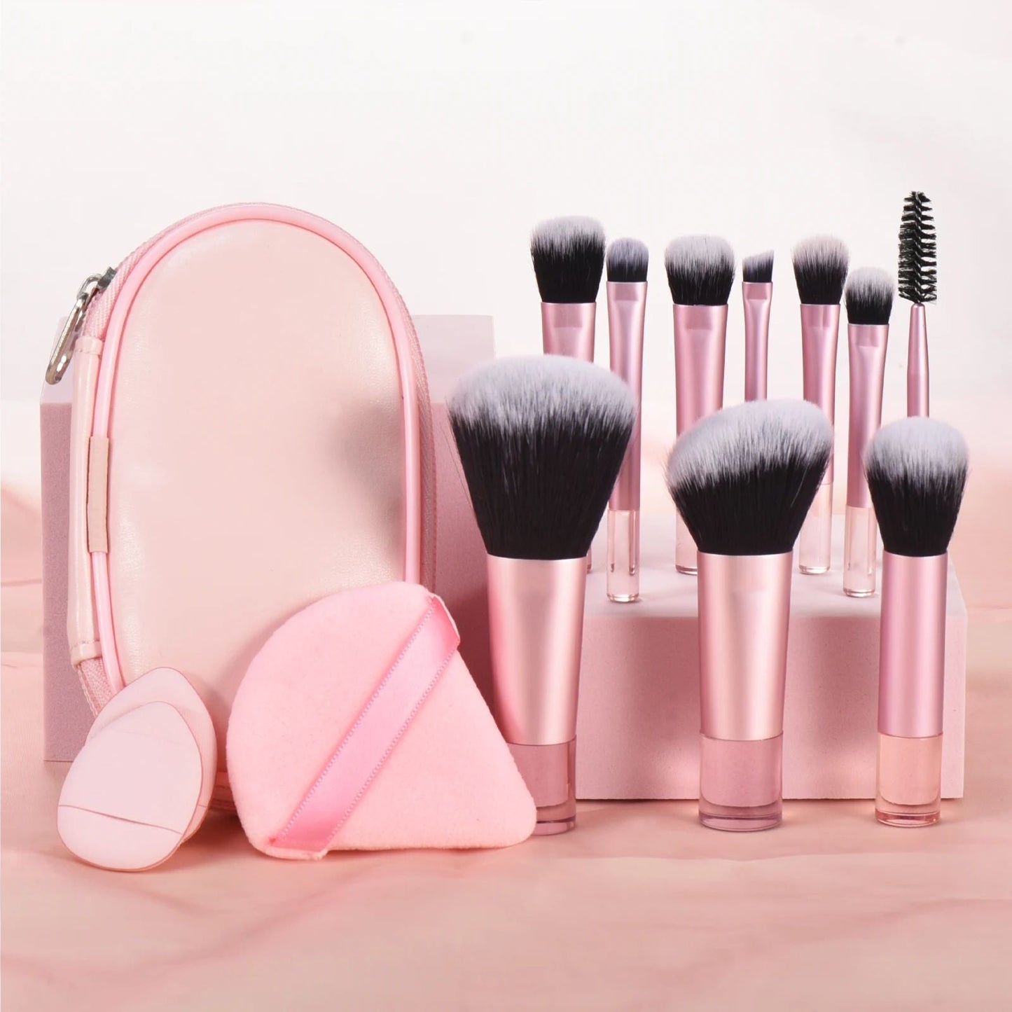 Mini Makeup Brush Set With Storage Bag, Versatile Soft Trave