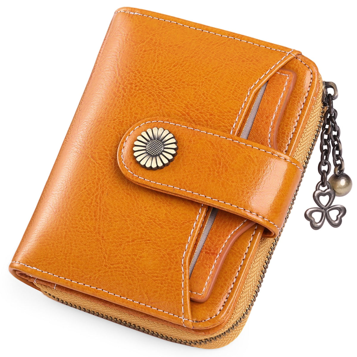 Oil Wax Genuine Leather Wallet