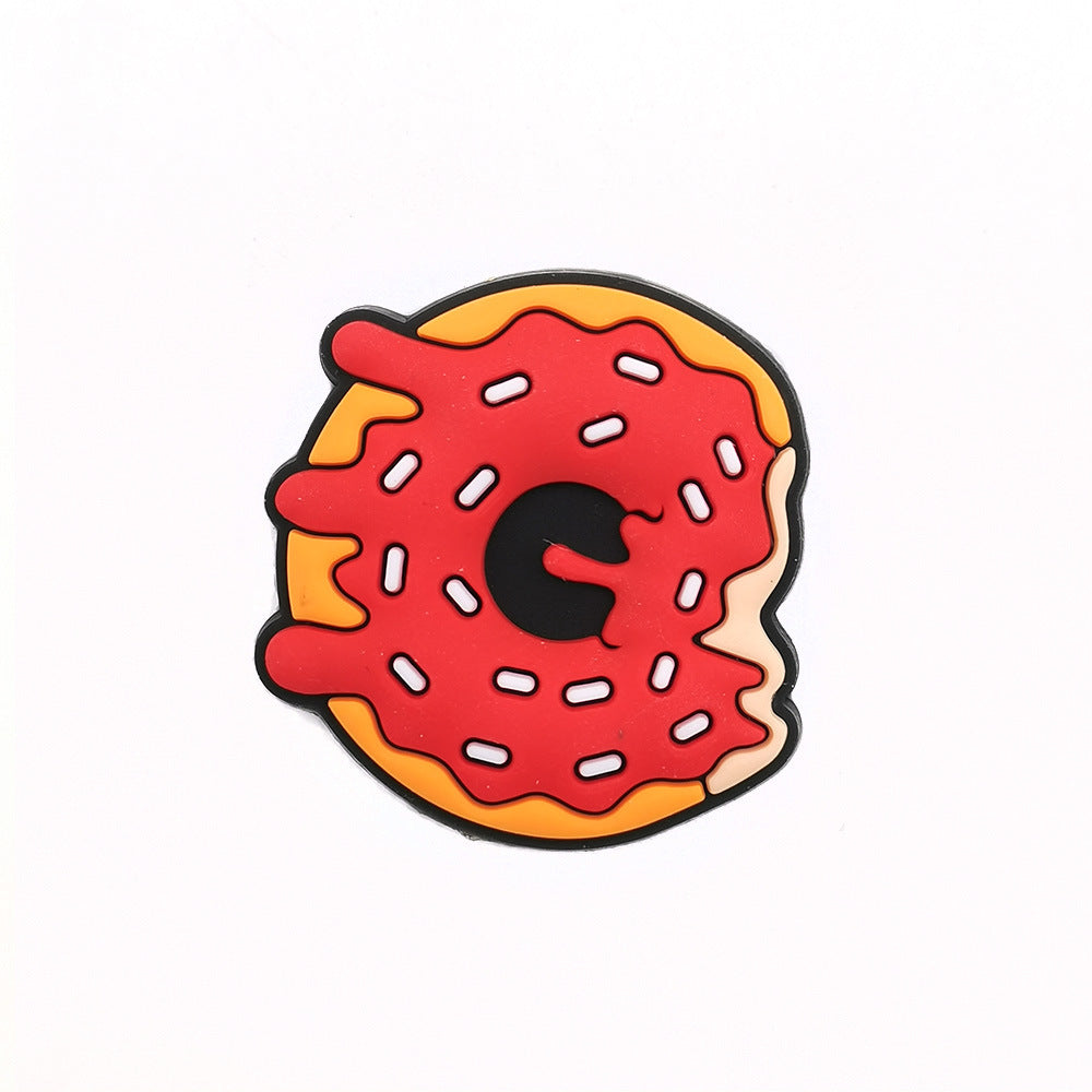 Cartoon Food Hole Shoes Shoe Ornament Shoe Buckle PVC Eva Sandals Decorative Accessories