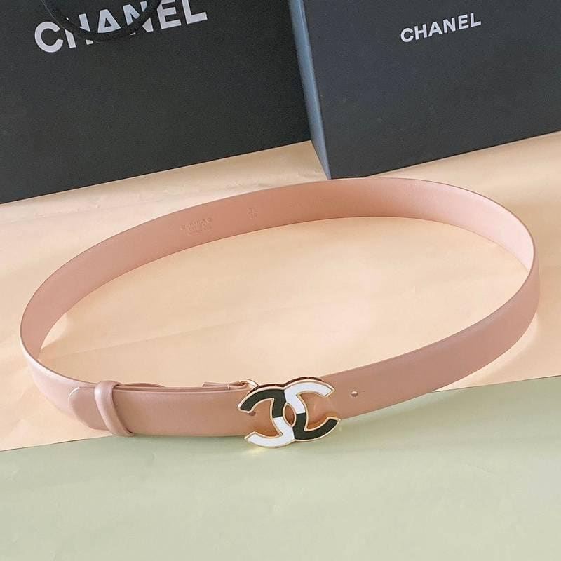 Chanel Women Logo Banding Belt 'Beige'
