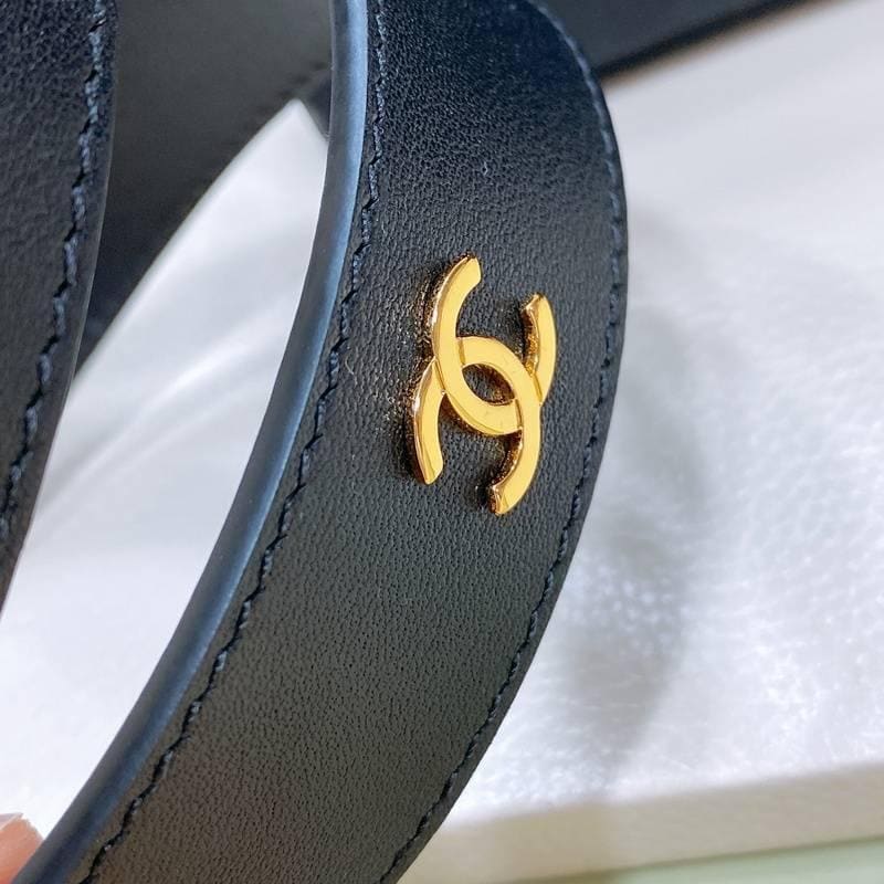 Chanel Women Logo Banding Belt 'Black'