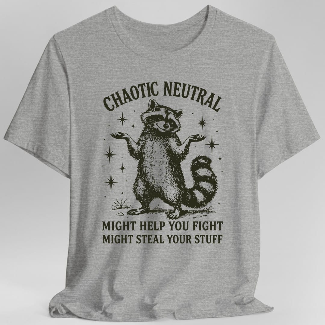 Chaotic Neutral Raccoon T-Shirt