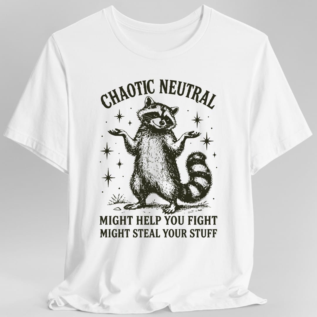 Chaotic Neutral Raccoon T-Shirt