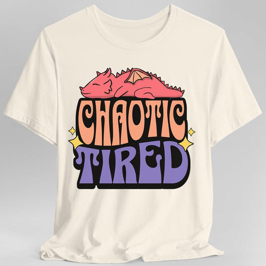 Camiseta con alineamiento Caótico Cansado