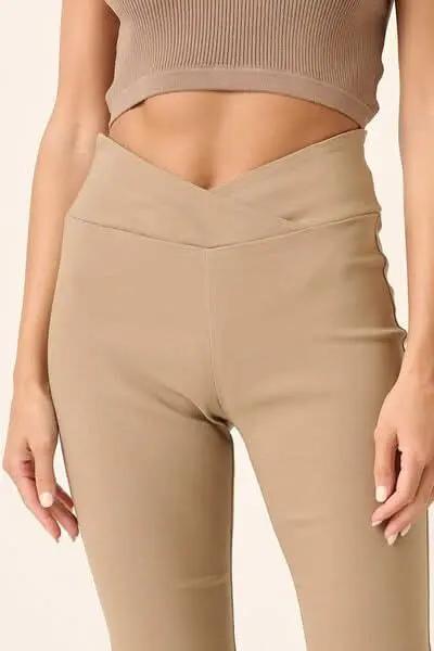 Trendsi Flare Pants Women's High Waist Casual Wide Leg Trousers Comfy