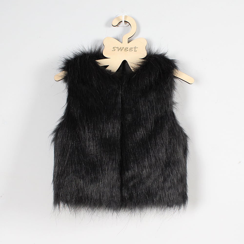 Children's Faux Fur Vest - # BAAA61110022 & GIAA21210058