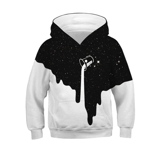 Children's Hooded Long-Sleeved Sweater | With Print - # BOAA13510047 & GIAA23510033