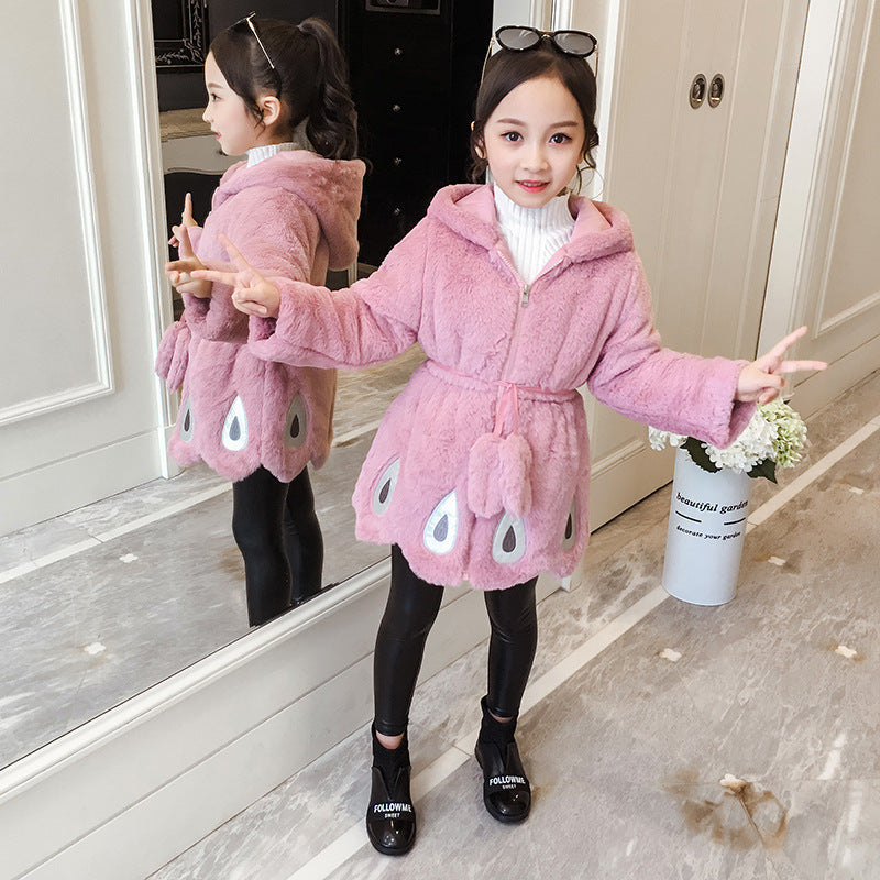 Children's Thick Fur Coat - # GIAA21210054