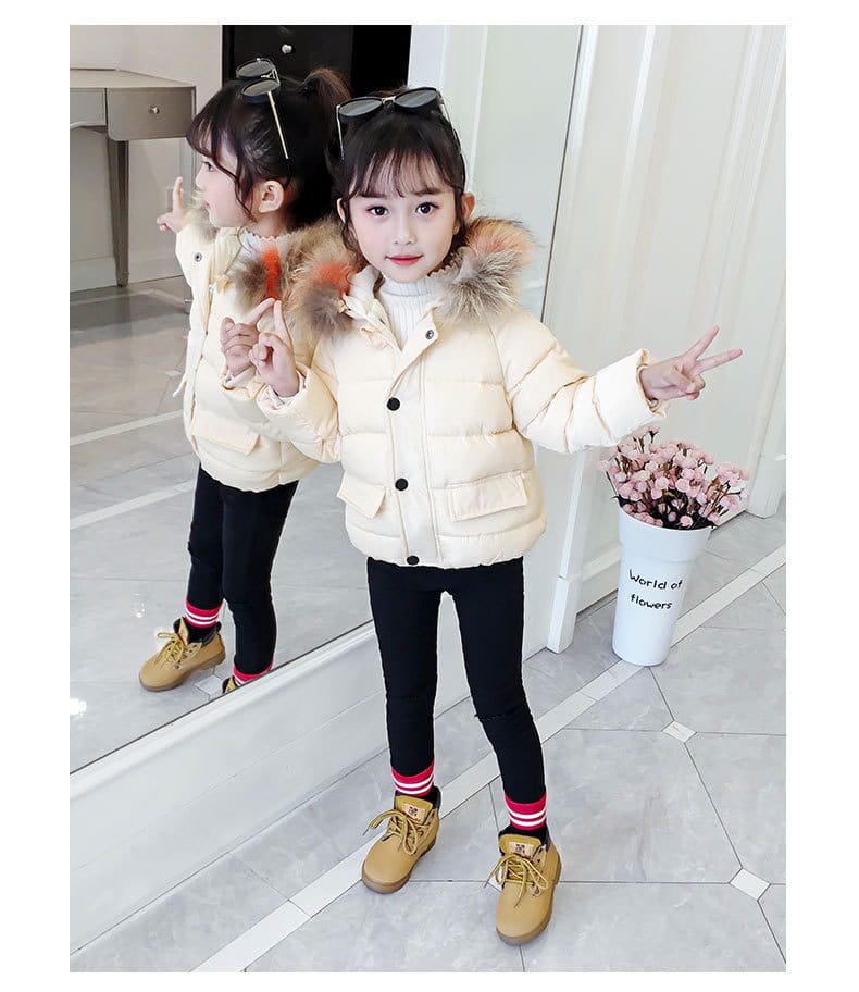 Children's Thickened Down Cotton Jacket - # BAAA61110019 & GIAA21210049 & BOAA11210009