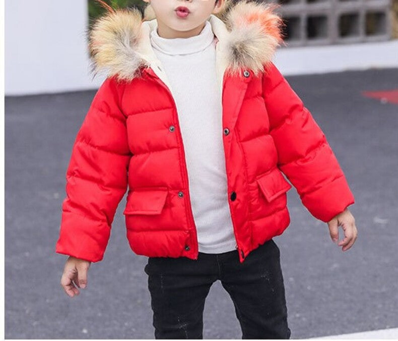 Children's Thickened Down Cotton Jacket - # BAAA61110019 & GIAA21210049 & BOAA11210009