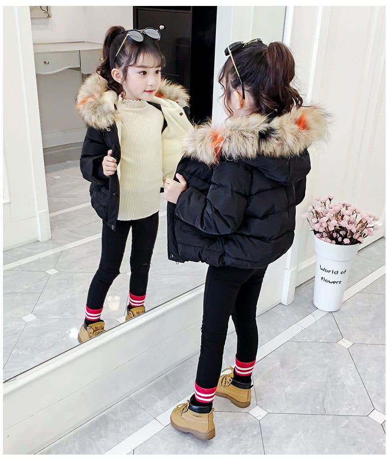 Children's Thickened Down Cotton Jacket - # BAAA61110019 & GIAA21210049 & BOAA11210009