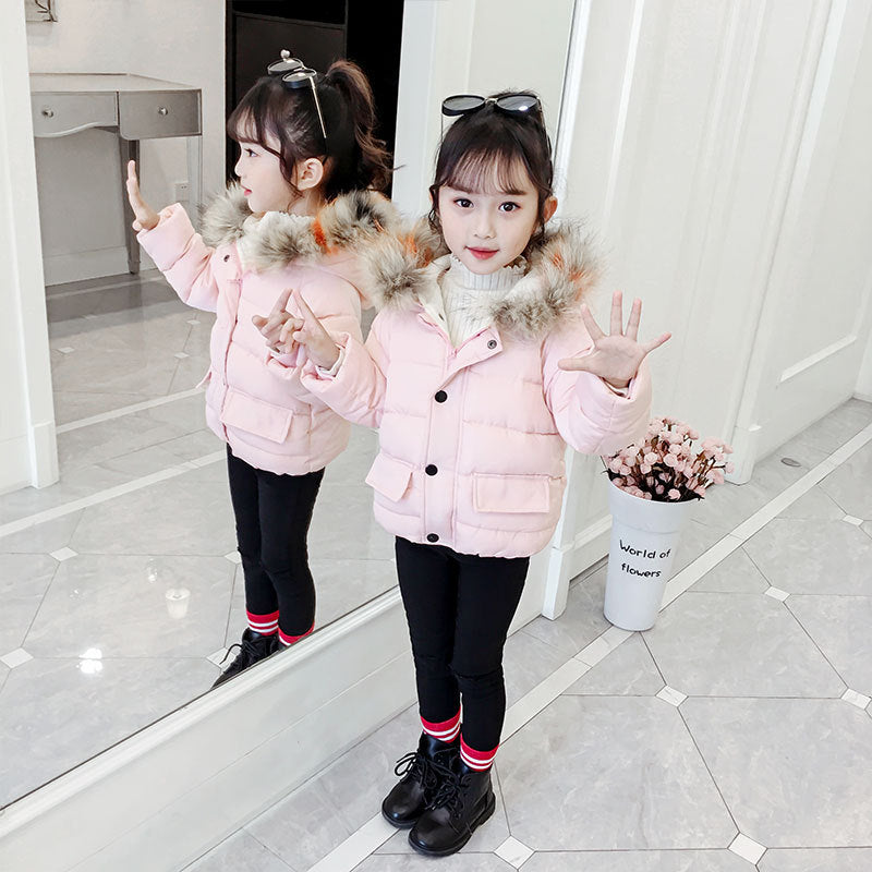 Children's Thickened Down Cotton Jacket - # BAAA61110019 & GIAA21210049 & BOAA11210009