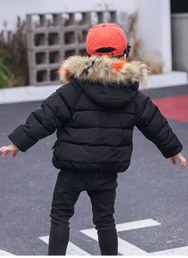 Children's Thickened Down Cotton Jacket - # BAAA61110019 & GIAA21210049 & BOAA11210009