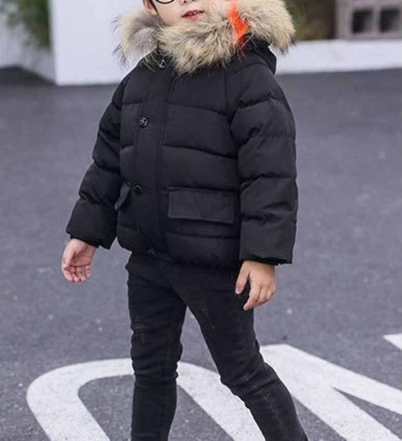 Children's Thickened Down Cotton Jacket - # BAAA61110019 & GIAA21210049 & BOAA11210009